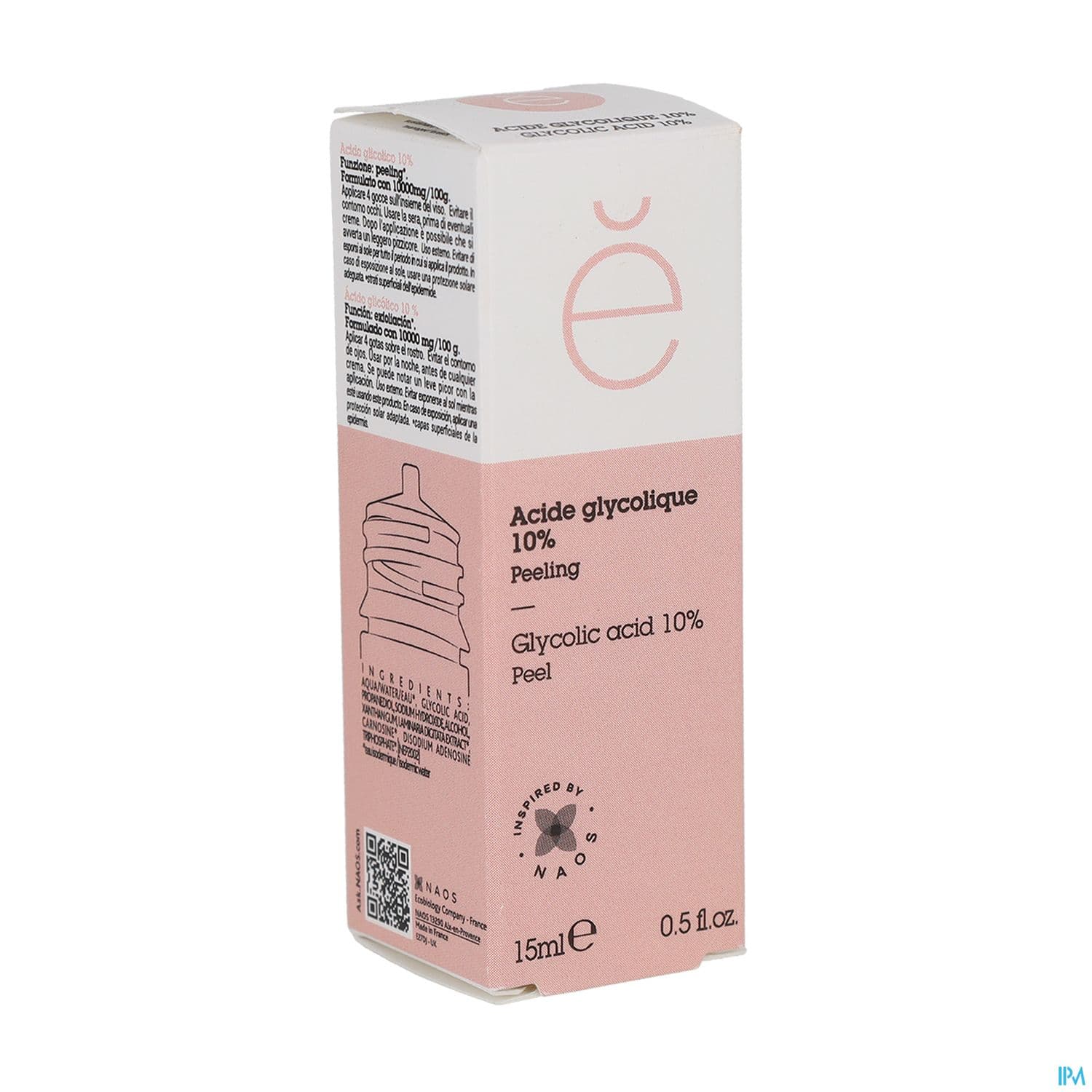 ETAT PUR ACIDE GLYCOLIQUE 10% 15ML — Pharmacie des Couronneries