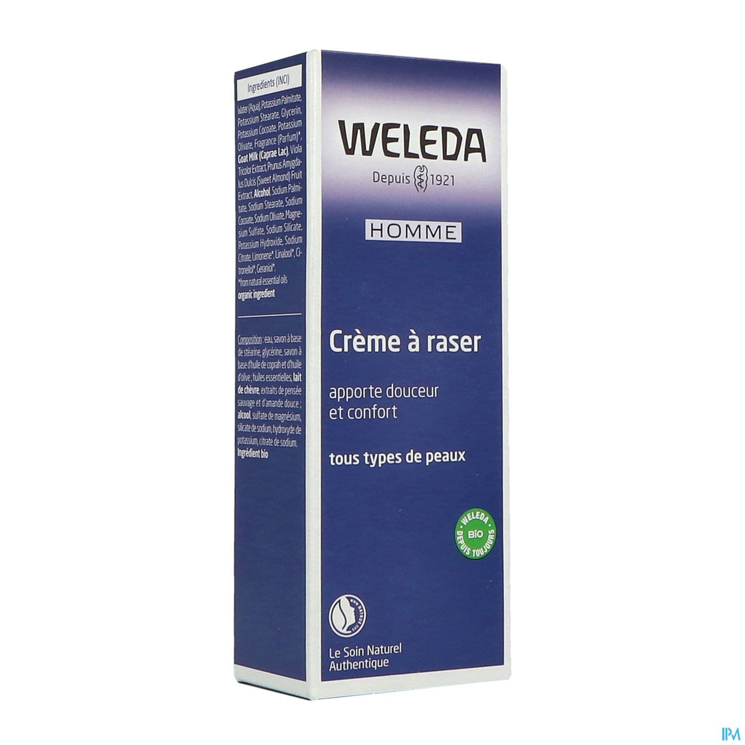 Weleda Homme Creme A Raser Avec Blaireau 75ml