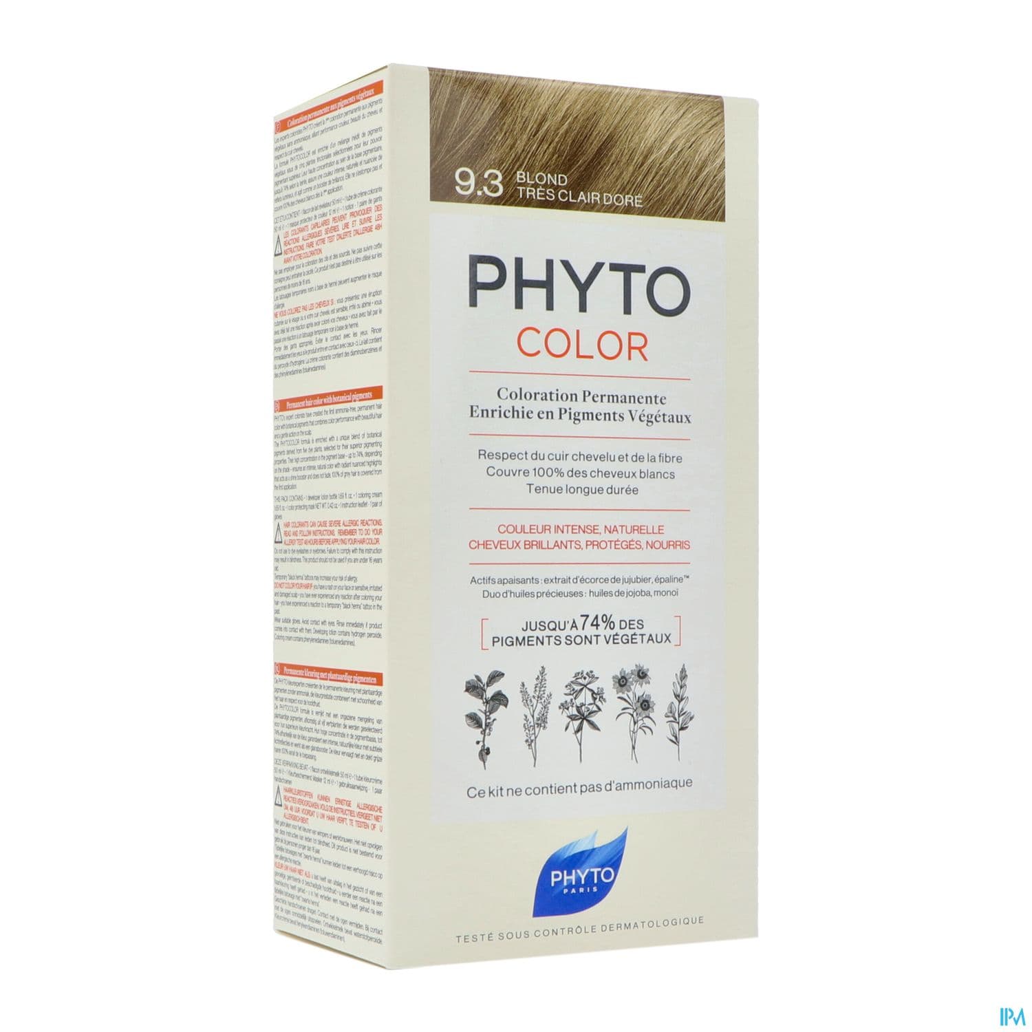 PHYTO COLOR 9,3 BLOND TR CLAIR DOR