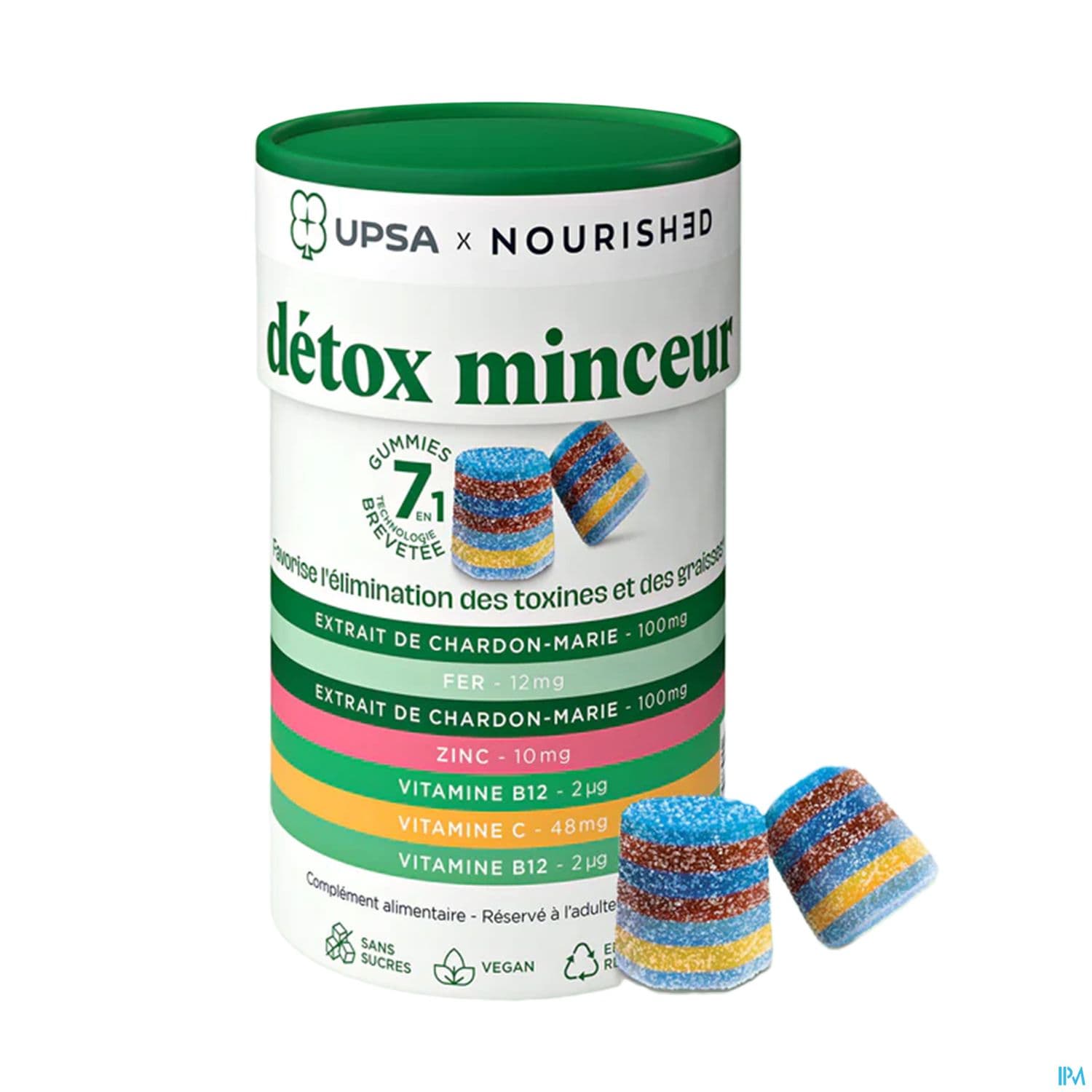 Upsa X Nourished Detox 7en1 Gommes 30