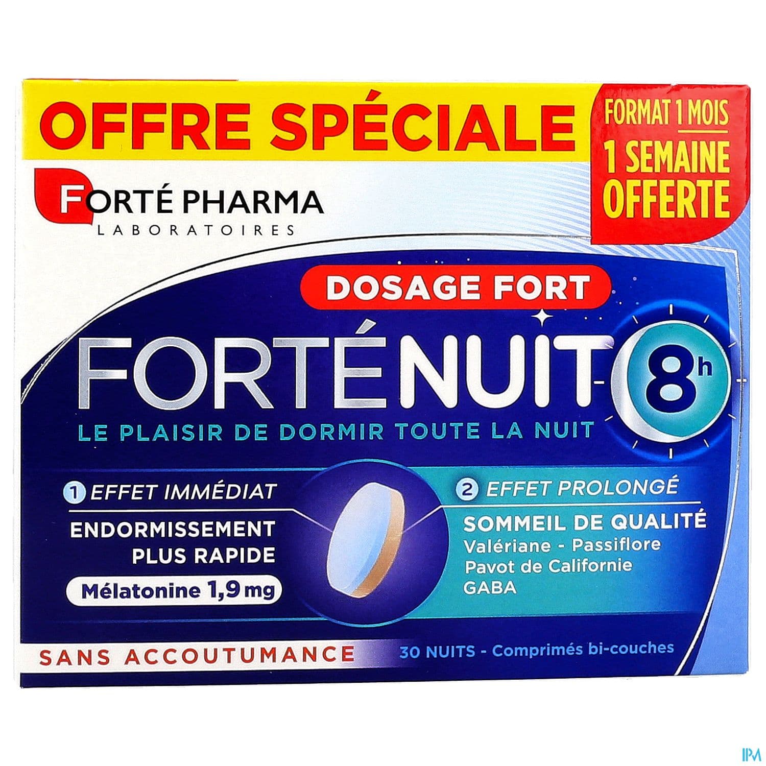 Forte Pharma Fortenuit 8h Comprime Bicouche 30