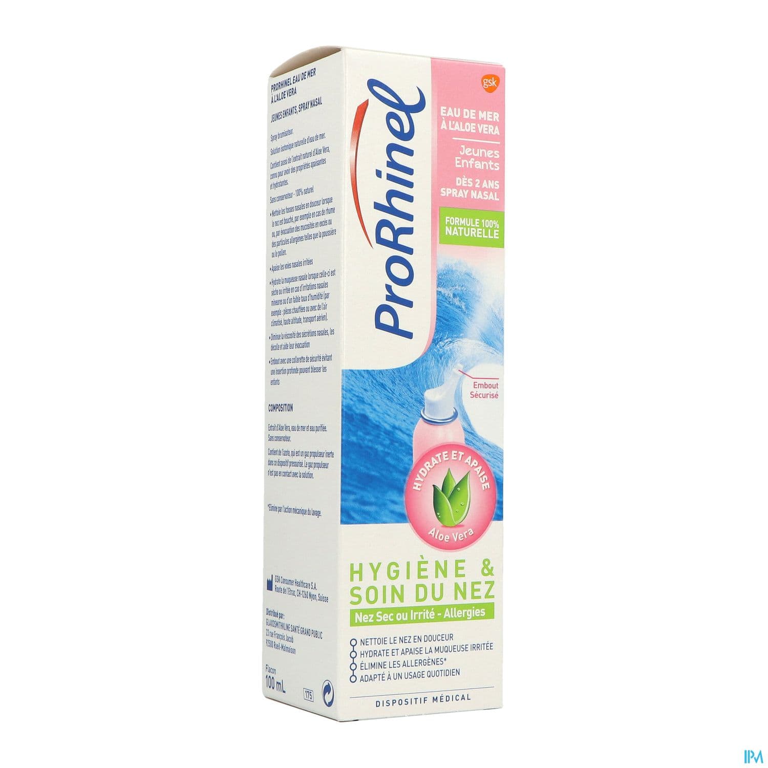Prorhinel Eau De Mer A l'aloe Vera Jeune Enfant 100ml