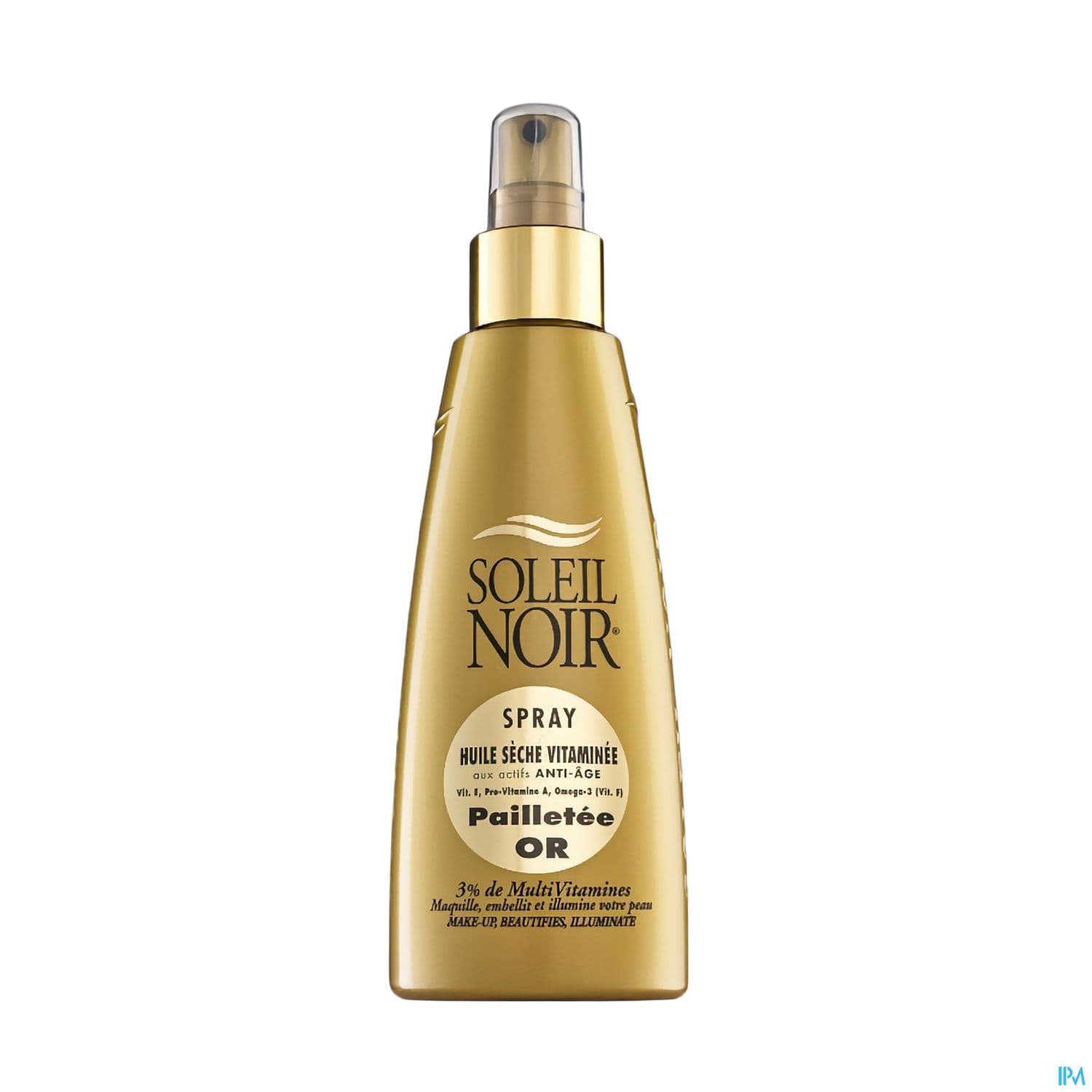 Soleil Noir Huile Seche Vitaminee Pailletee Or Spray 150ml