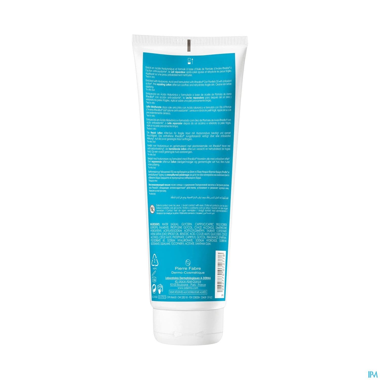 Aderma Protect Lait Reparateur A/soleil 250ml