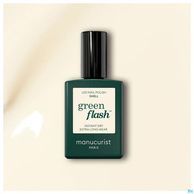 Manucurist Green Flash Vernis A Ongles Blanc Casse 15ml
