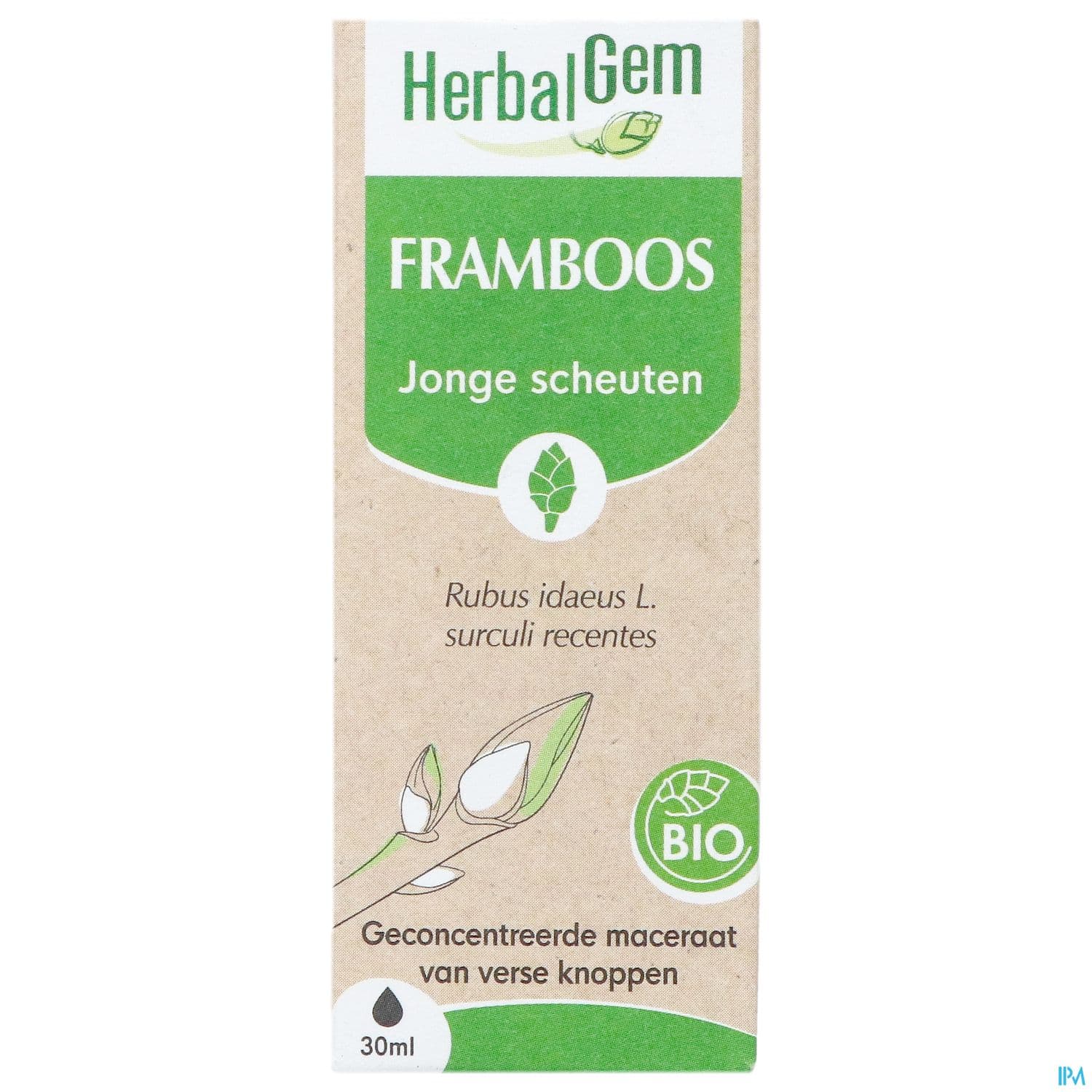Herbalgem Framboisier Bourgeon Macerat Gl Bio 30ml