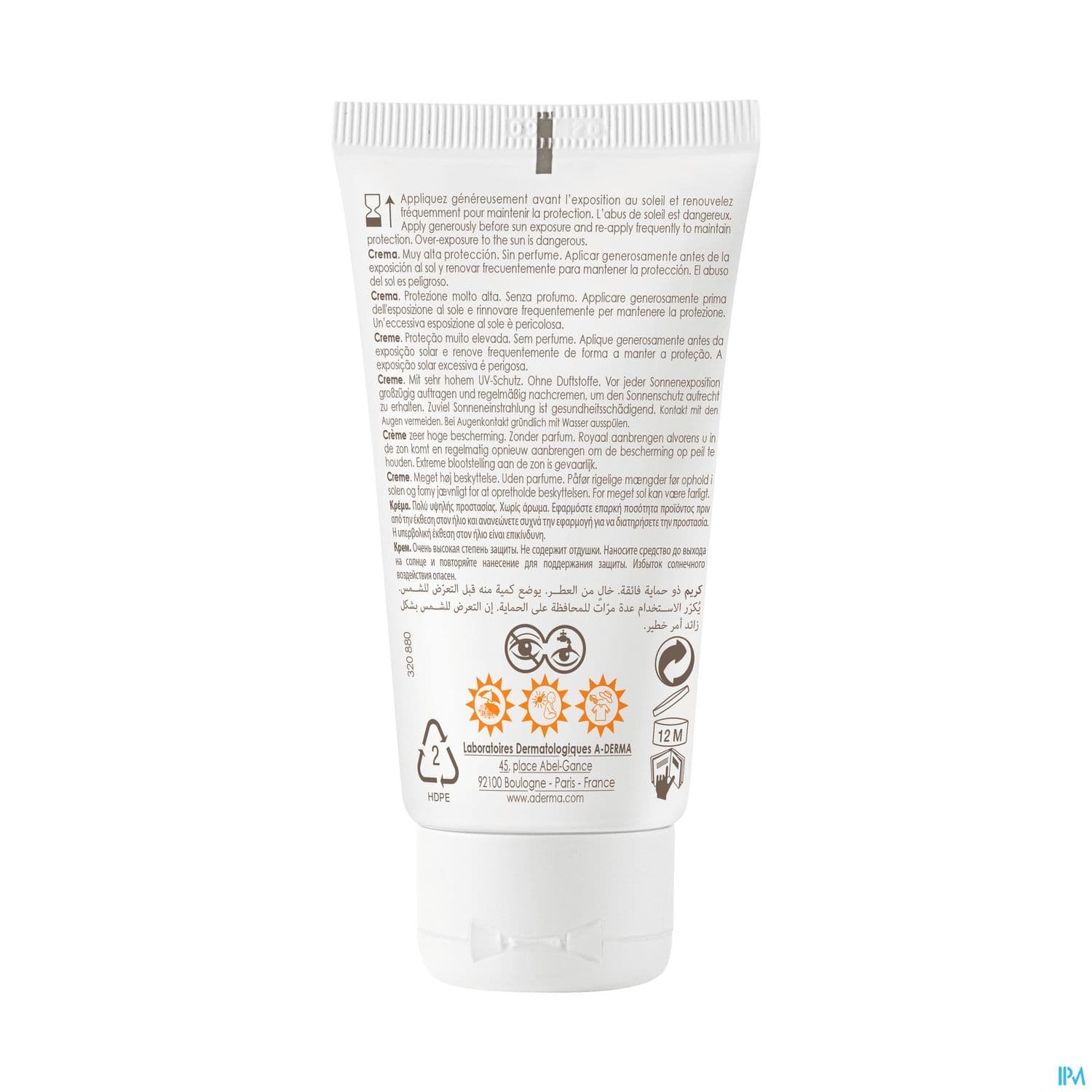 A-DERMA PROTECT CR 50+ S/PARF 40ML