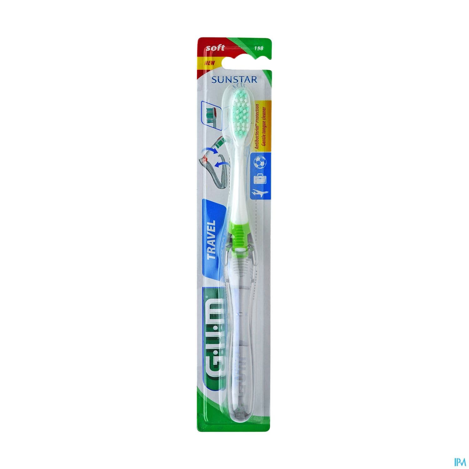 Gum brosse à dents de voyage souple (modèle 158)