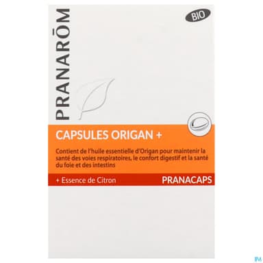 PRANAROM PRANACAPS ORIGAN+ CAP30