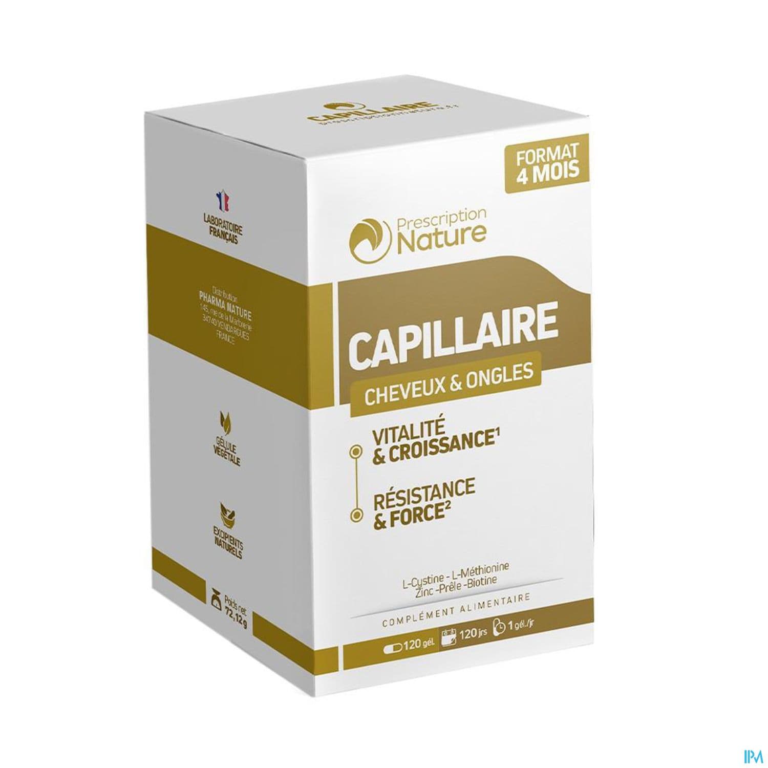 Prescription Nature Capillaire Gelule 120 — Pharmacie Du Lilas