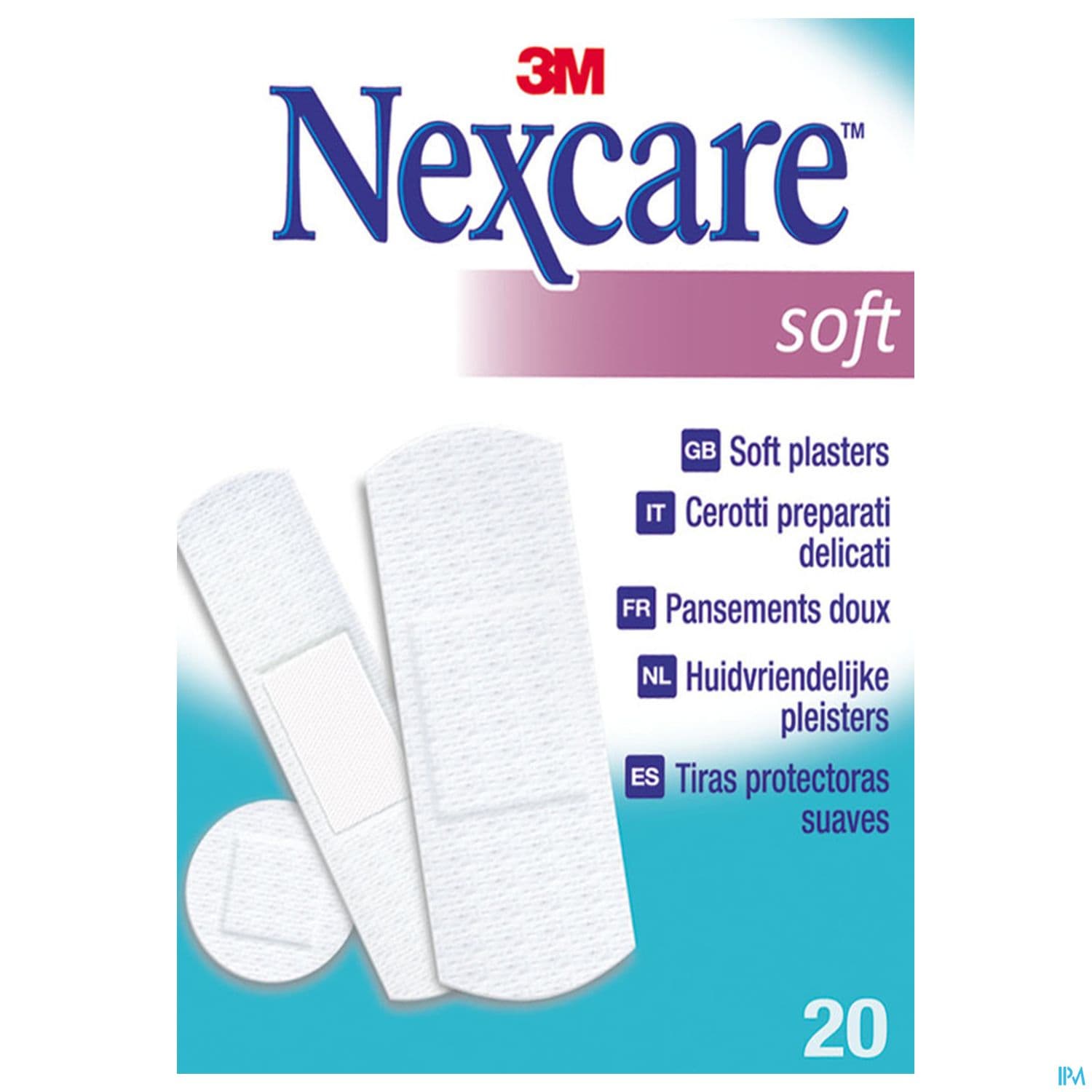 NEXCARE SOFT TOUCH PANS ASORTIS 20