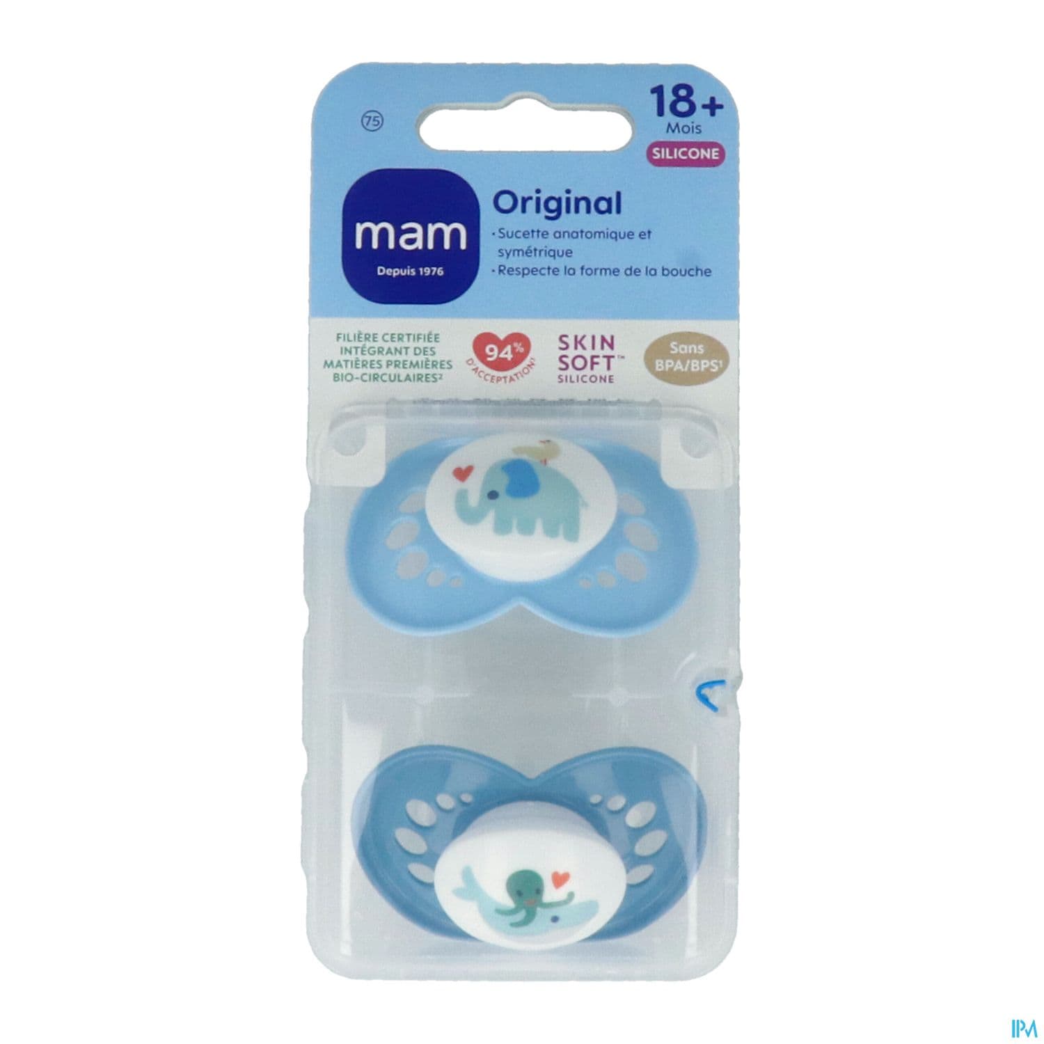 Mam Sucette Original Classique +18m Silicone X2