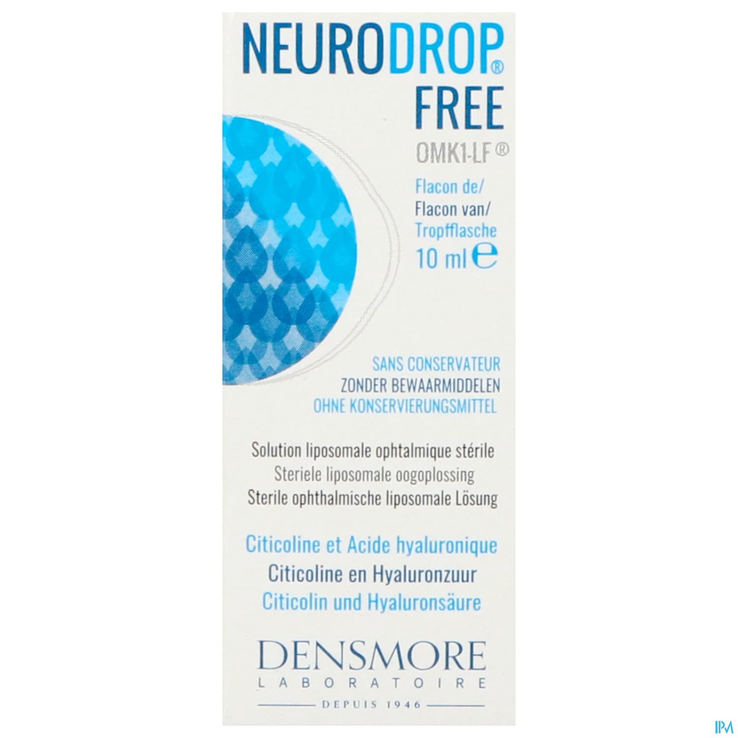 NEURODROPFREE SOL OPHTALMIQUE 10ML