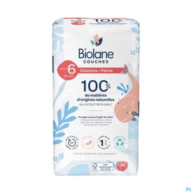 BIOLANE COUCHE CULOTTE ECO T6 X36