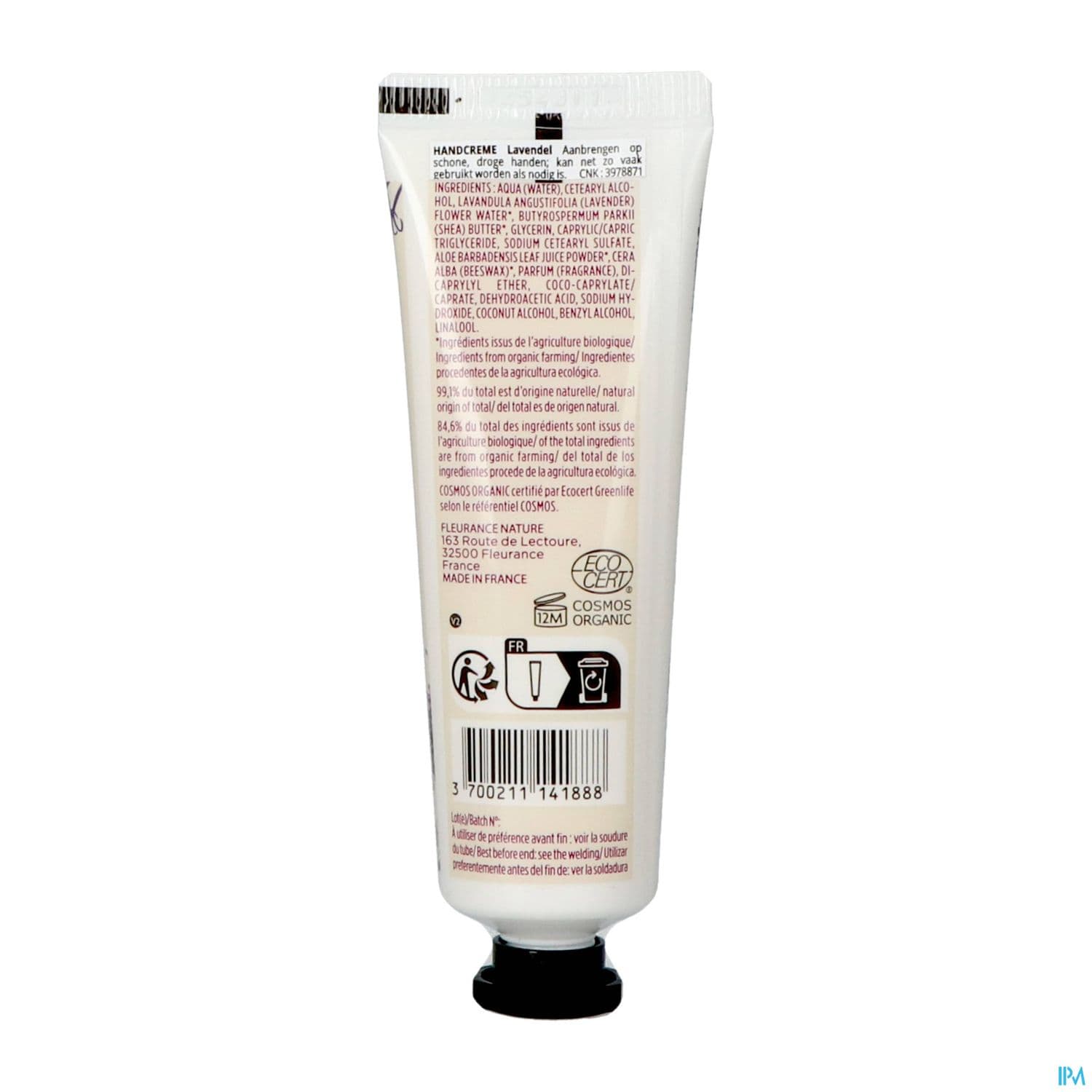 Fleurance Nature Creme Mains Lavande Bio 30ml
