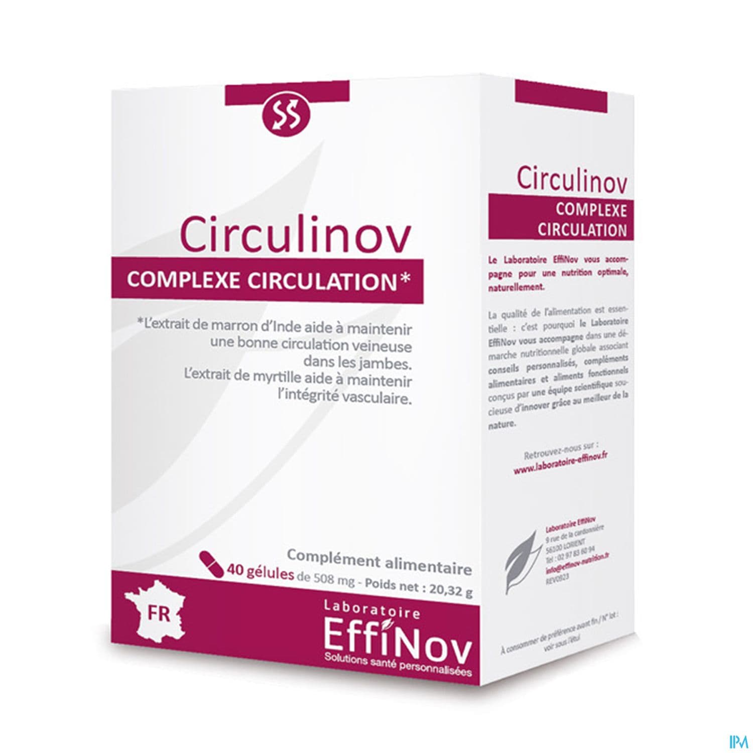 Effinov Circulinov Complexe Circulation Gelule 40