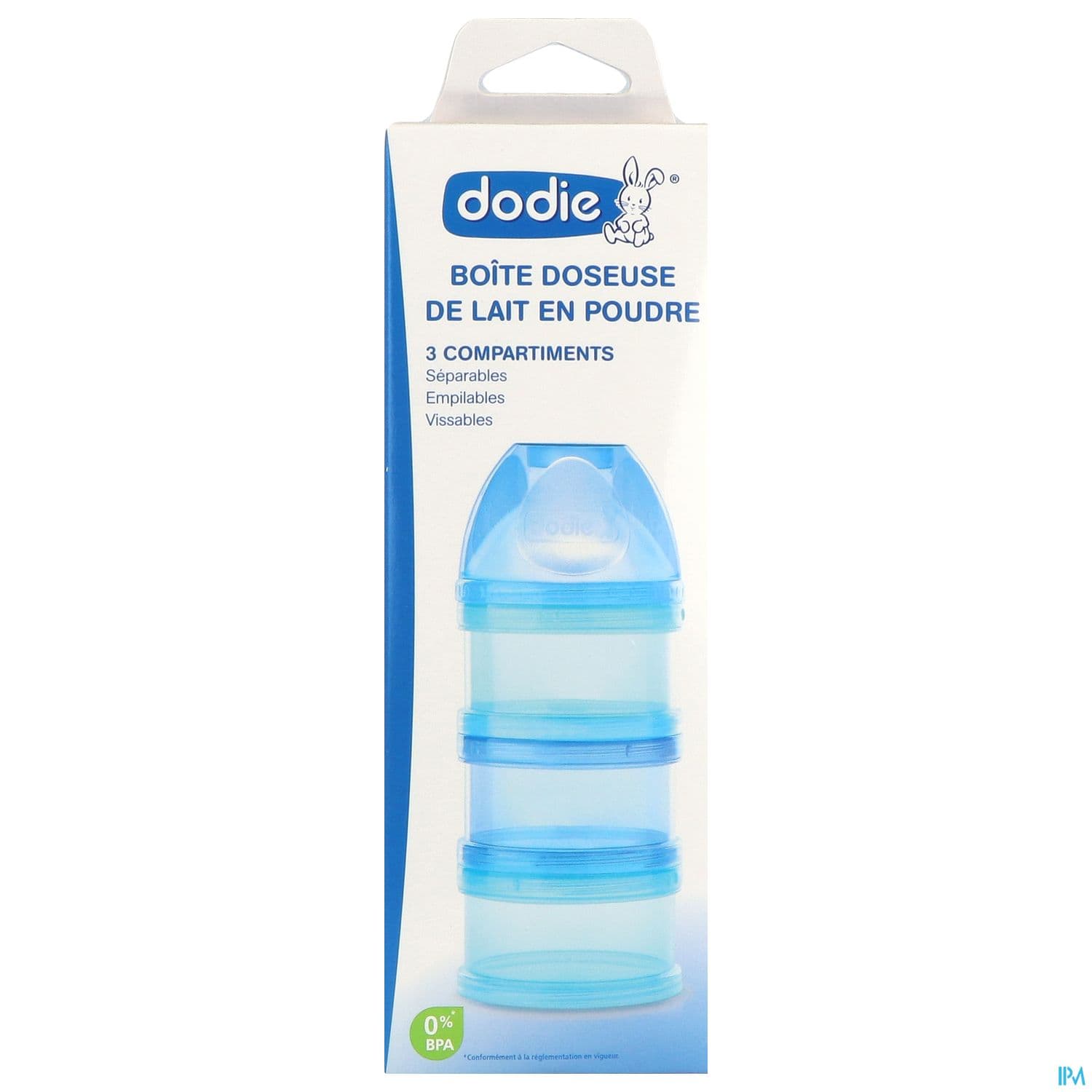 Dodie Boite Doseuse Lait Poudre Garcon Bleu