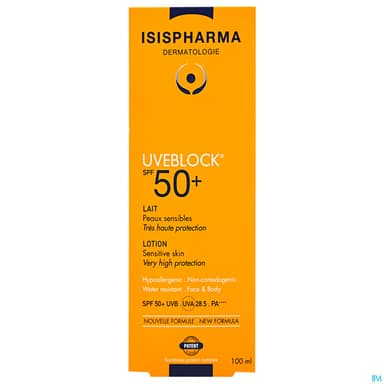 UVEBLOCK SOL SPF50+ LAIT 100ML