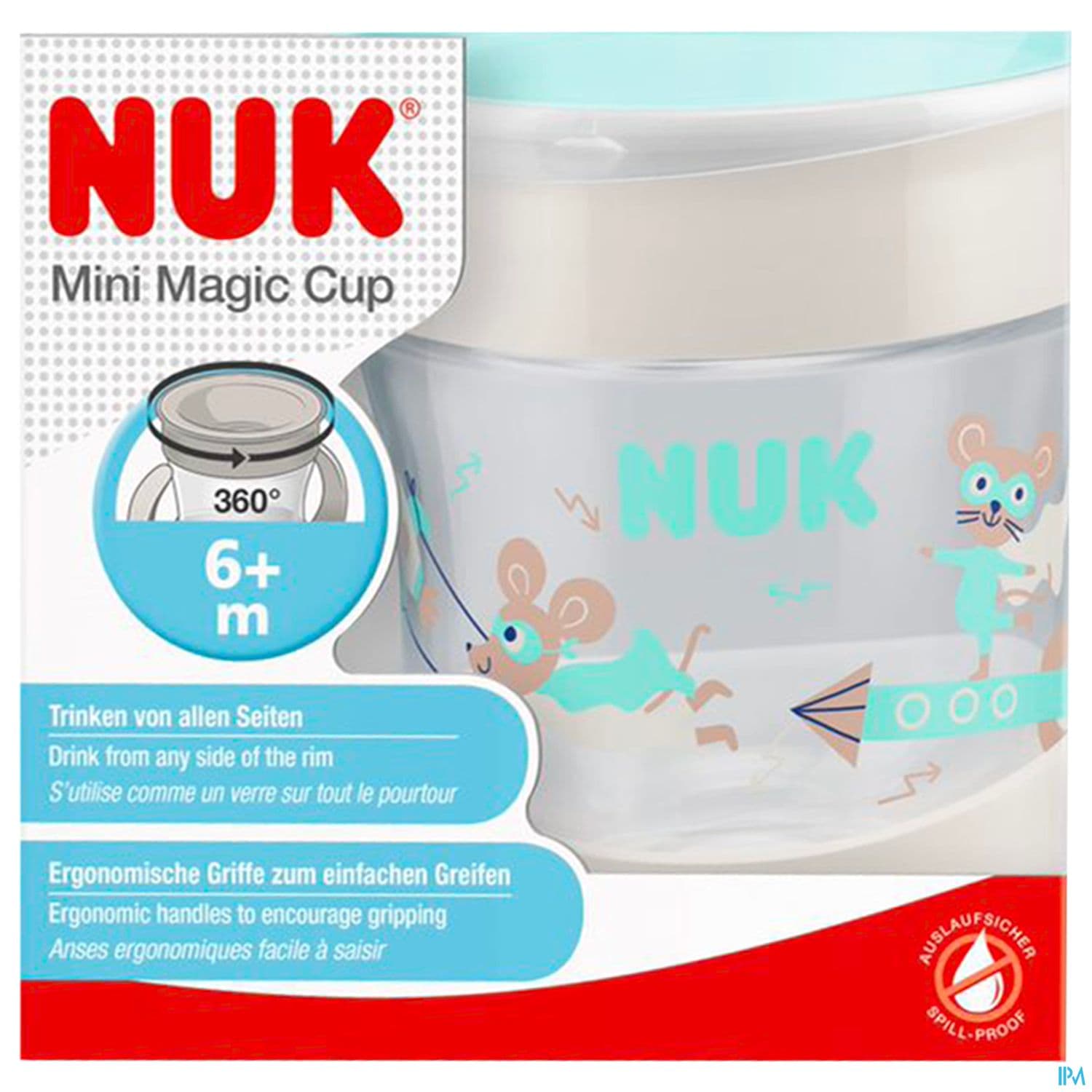NUK MINI MAGIC CUP TASSE +6M MIXTE