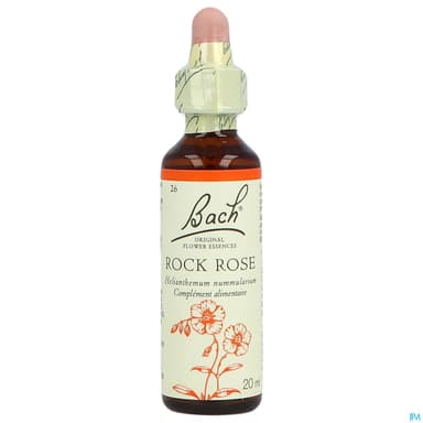 Fleurs De Bach Original 26 Rock Rose Compte Gouttes 20ml
