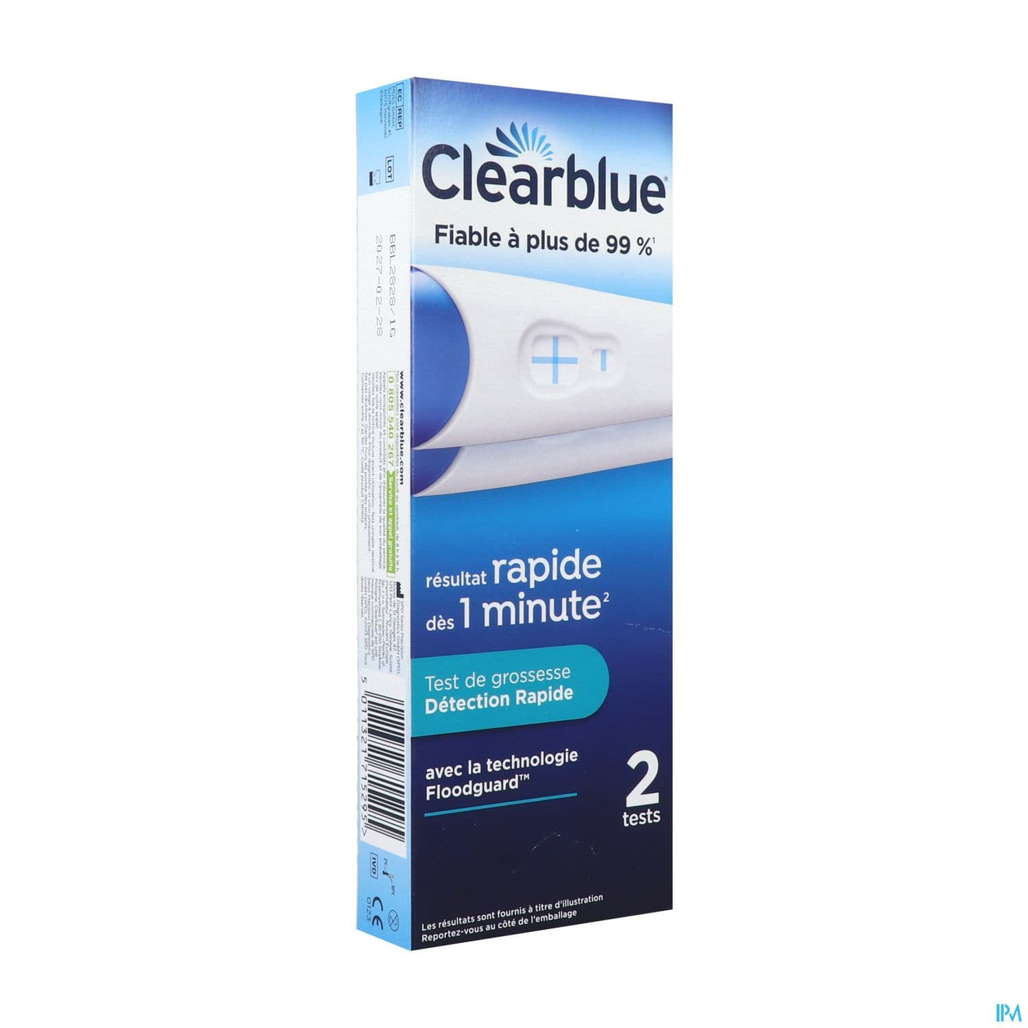 CLEARBLUE PLUS TEST GROSSESSE 2