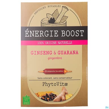 Phytovitae Energie Boost Ampoule Buvable 10ml 20