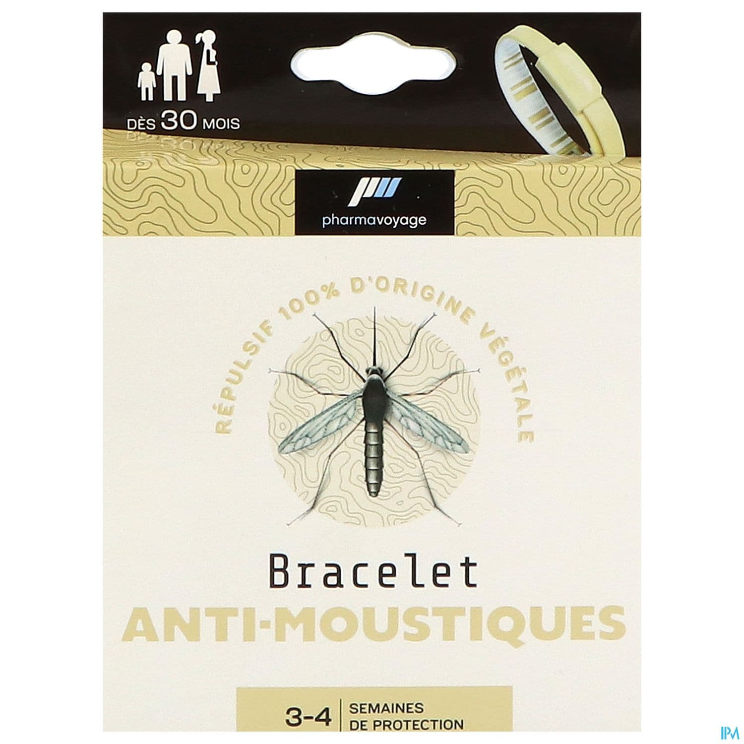Pharmavoyage Bracelet Antimoustique Ivoire