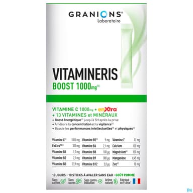 Granions Vitamineris Boost 1000mg 10 Sticks