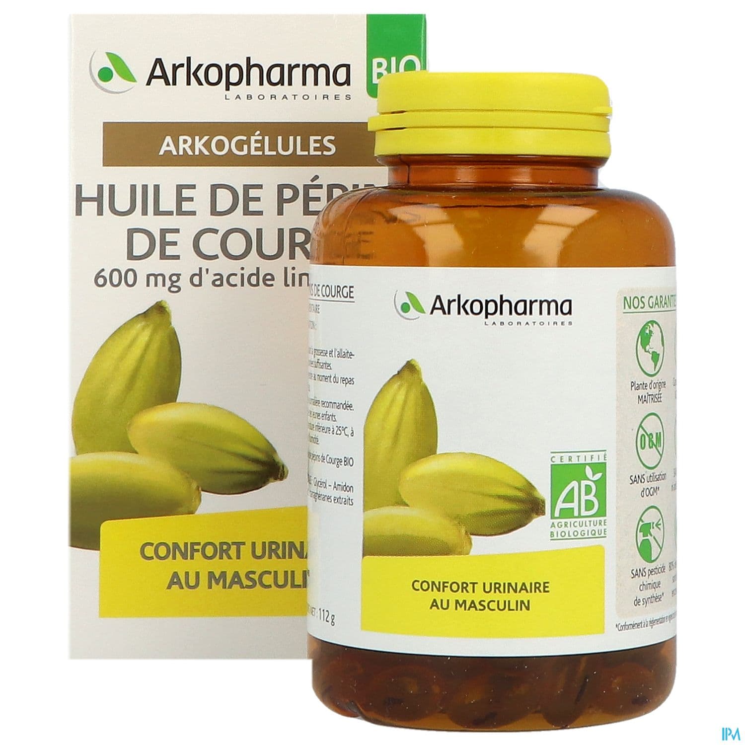 ARKOG HUILE PEP COURGE CAPS 180