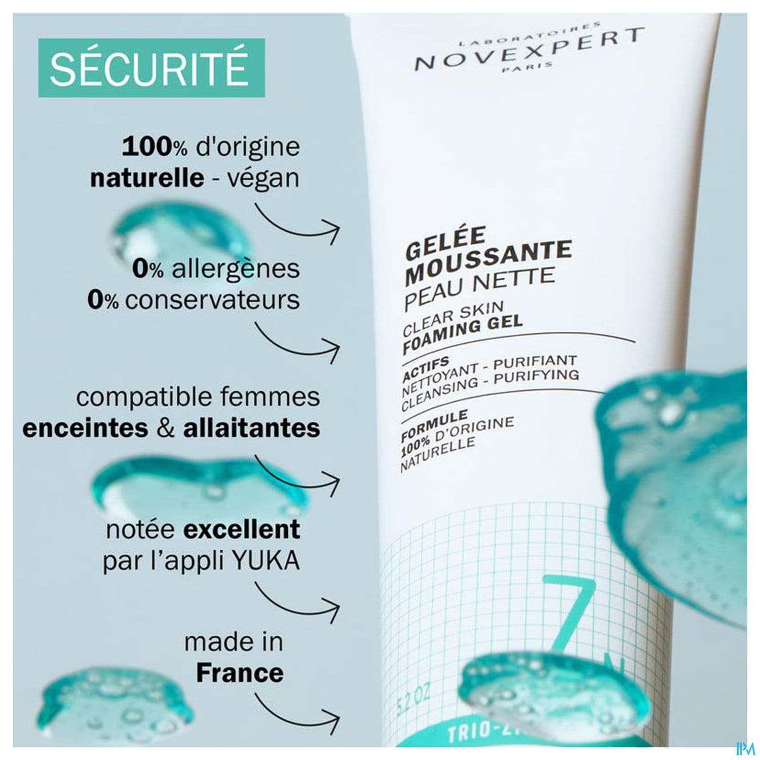 Novexpert Gelee Moussante Peau Nette 30g