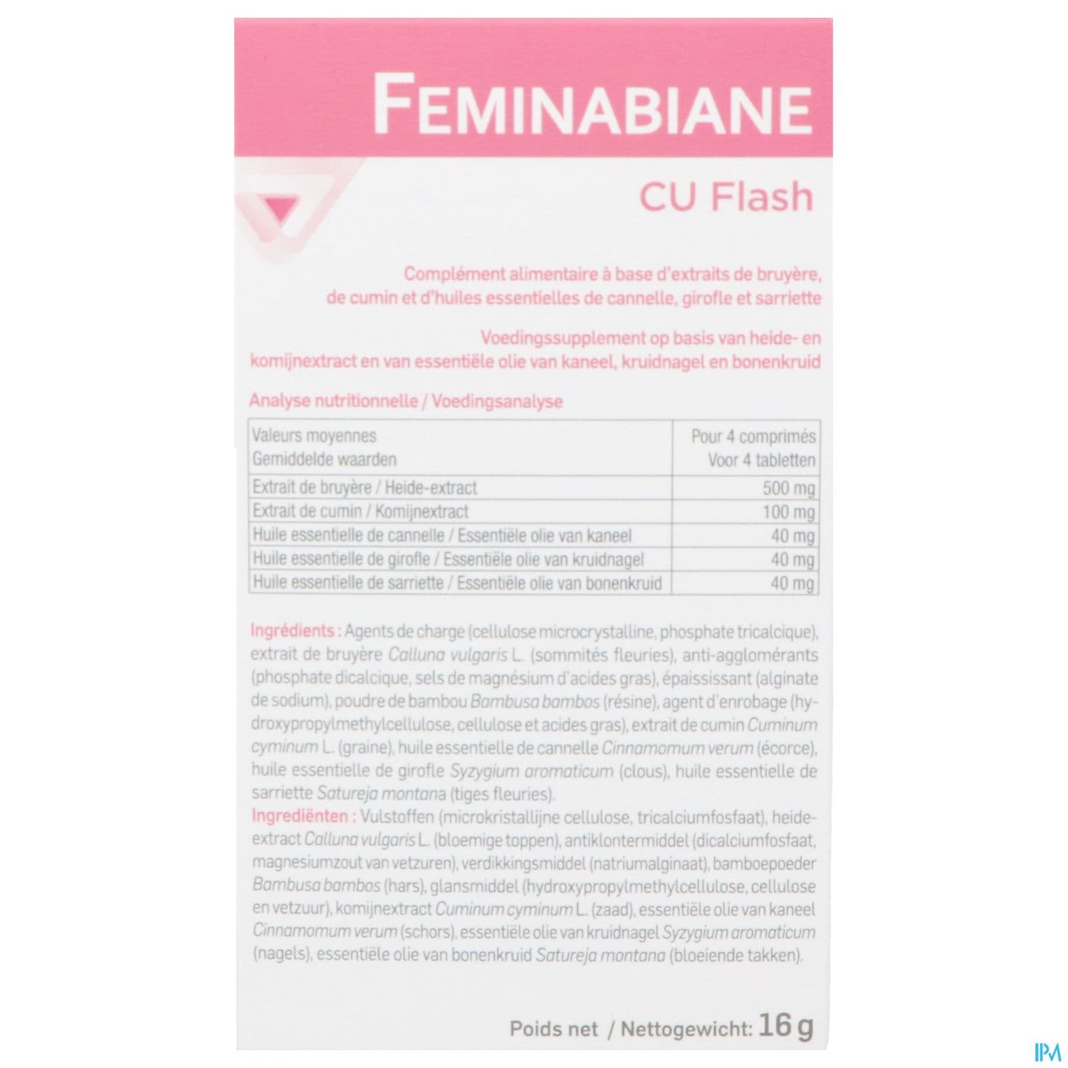 FEMINABIANE CBU FLASH CPR 20
