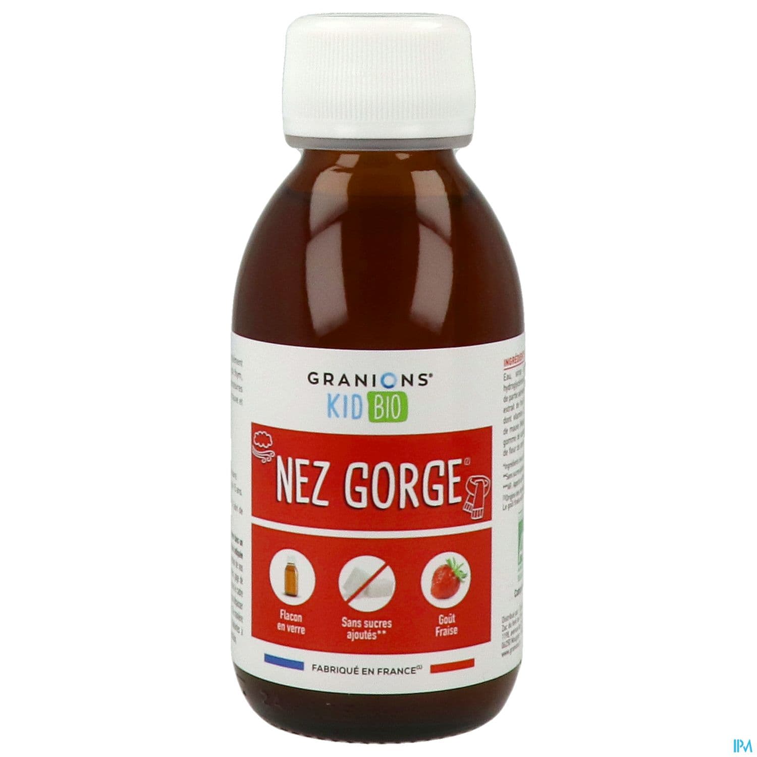 Granions Kid Bio Nez Gorge Solution Buvable Fraise 125ml