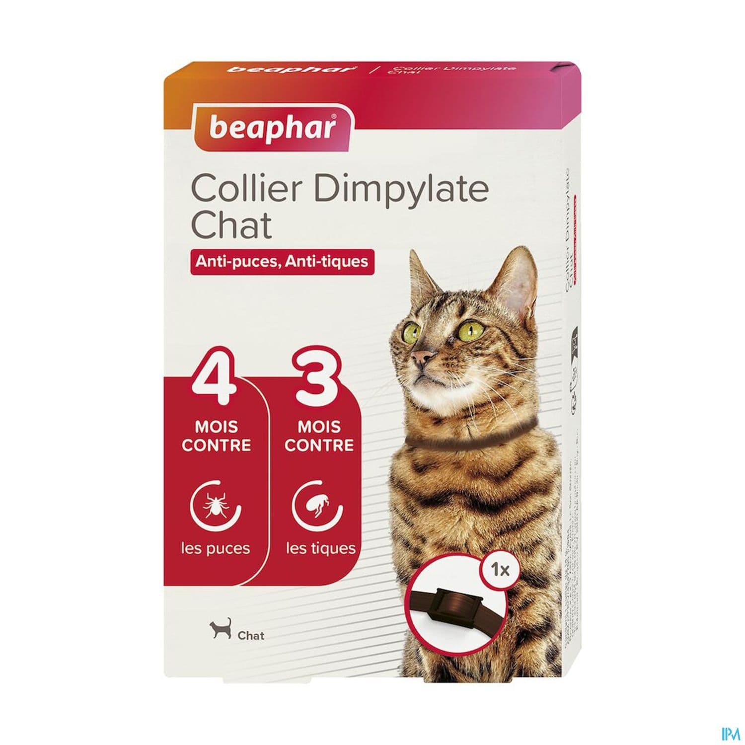 Beaphar Collier Dimpylate Chat Anti-puces Et Tiques Marron