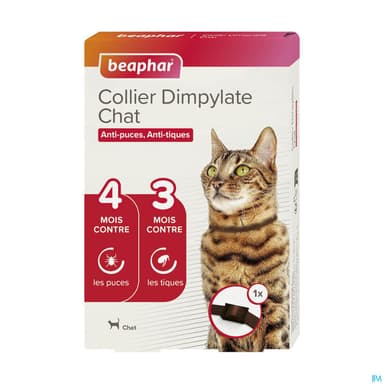 Beaphar Collier Dimpylate Chat Anti-puces Et Tiques Marron