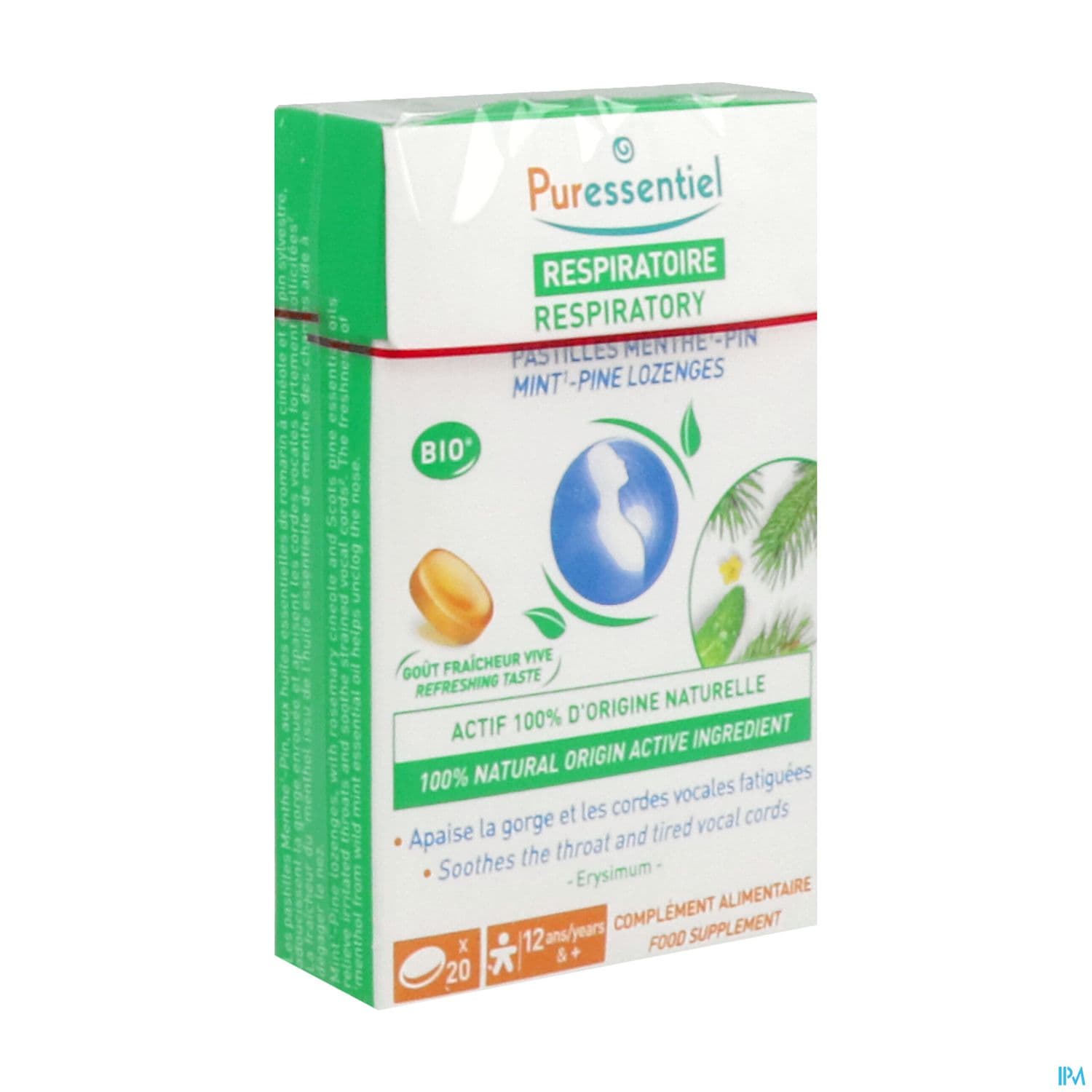 Puressentiel Pastille Respiratoire Gorge Menthe Pin 20