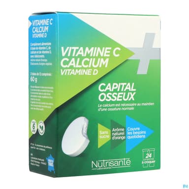 VITAVEA VIT C + CALCIUM CPR 24