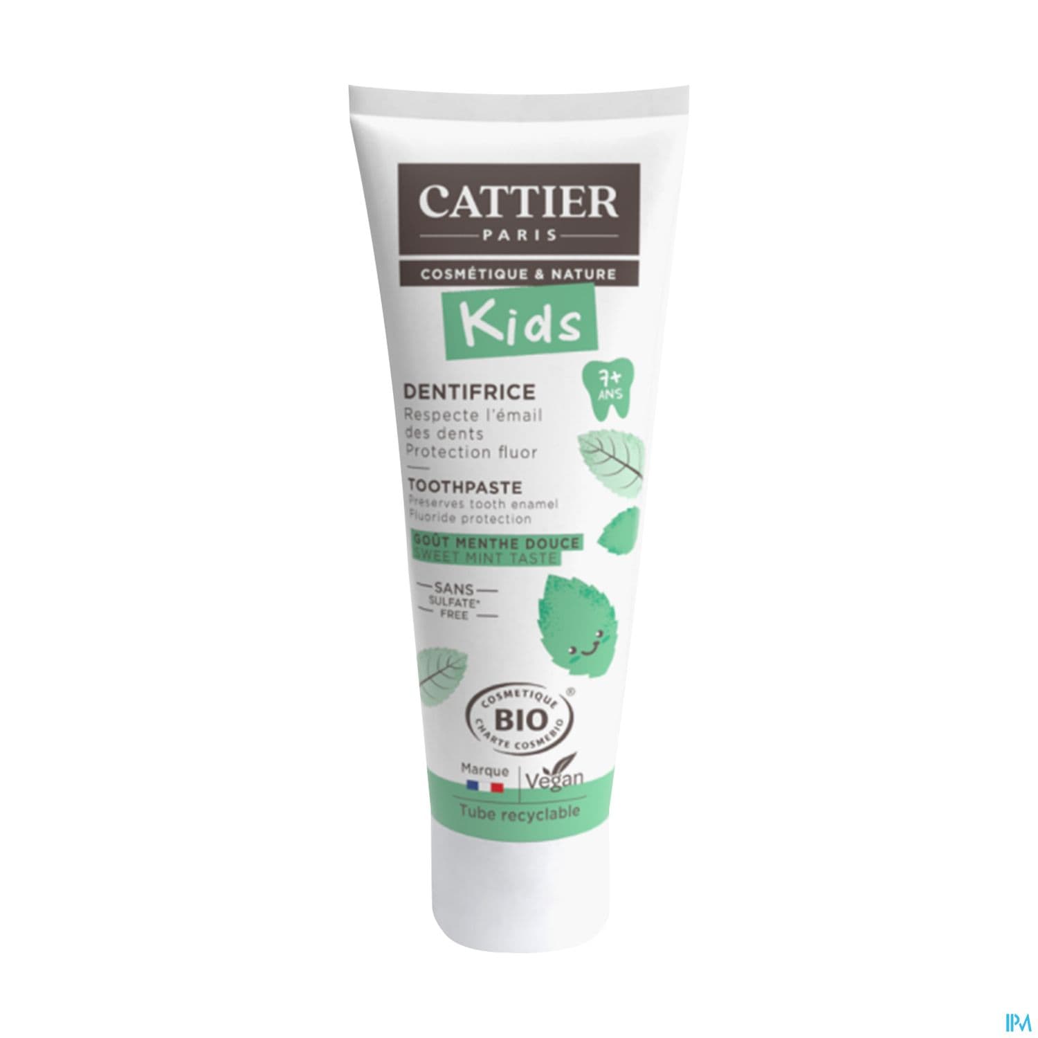 Cattier Kids Dentifrice 7ans+ Menthe 50ml Sans Etui Exclusivite Magasins Bio