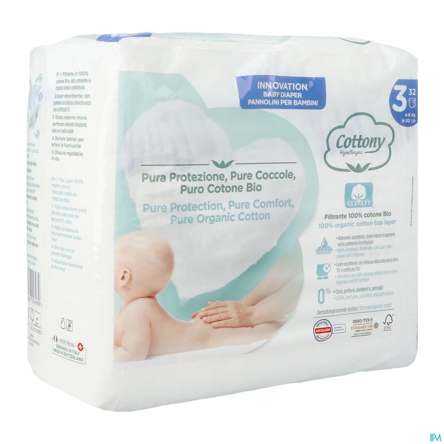 COTTONY COUCHE BB 4-9KG T3 32