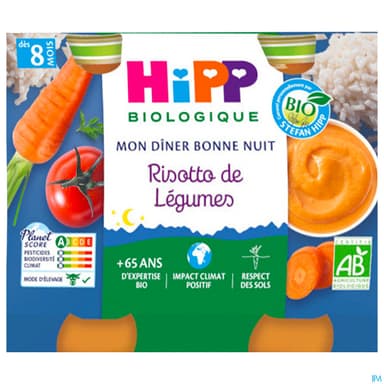 HIPP RISOTTO LEG 190G X2