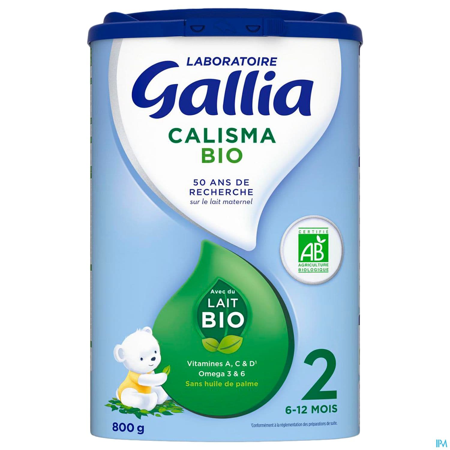 GALLIA CALISMA 2 LAIT PDR BIO 800G