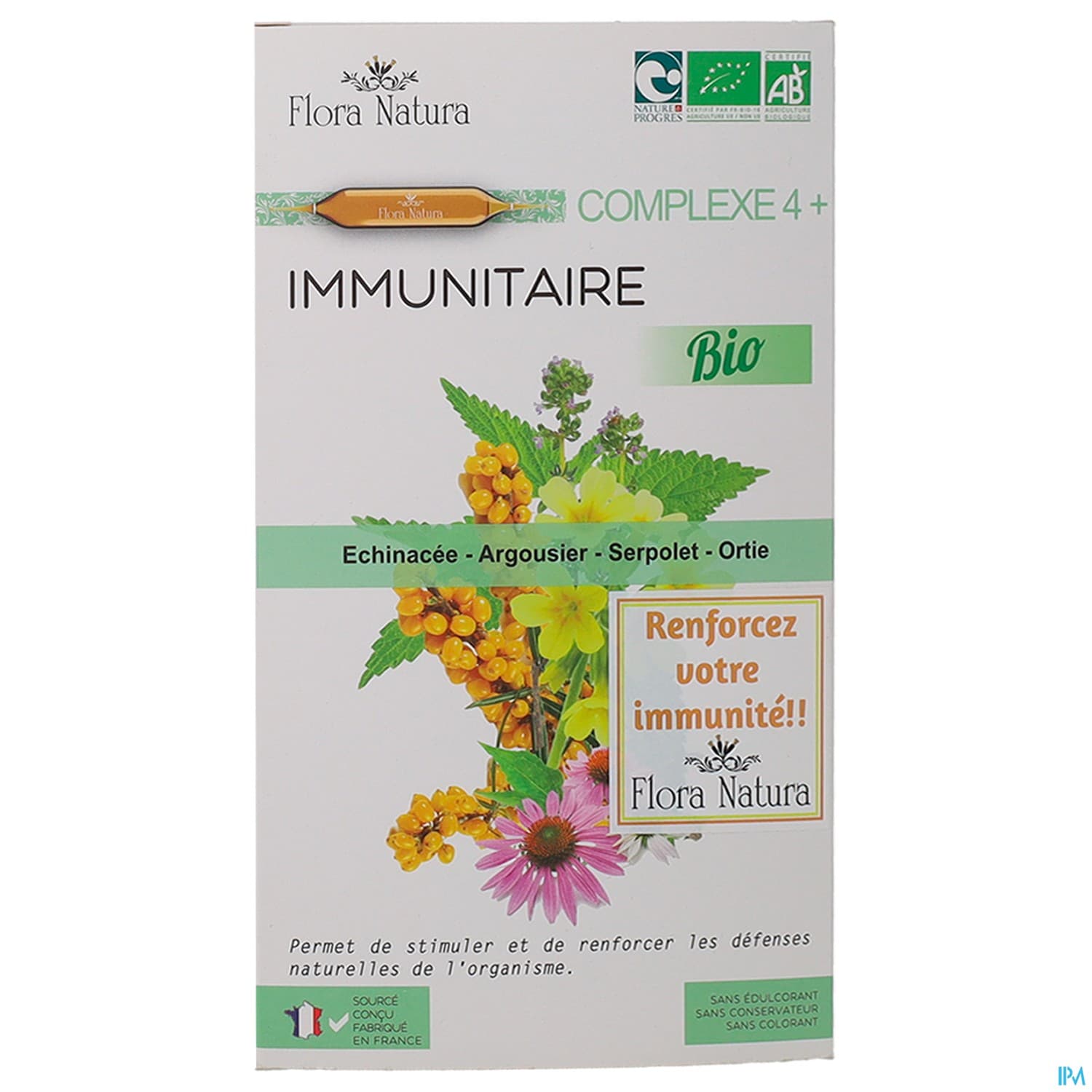 FLORA NAT CPLX4+ IMMUNITE AMP 20