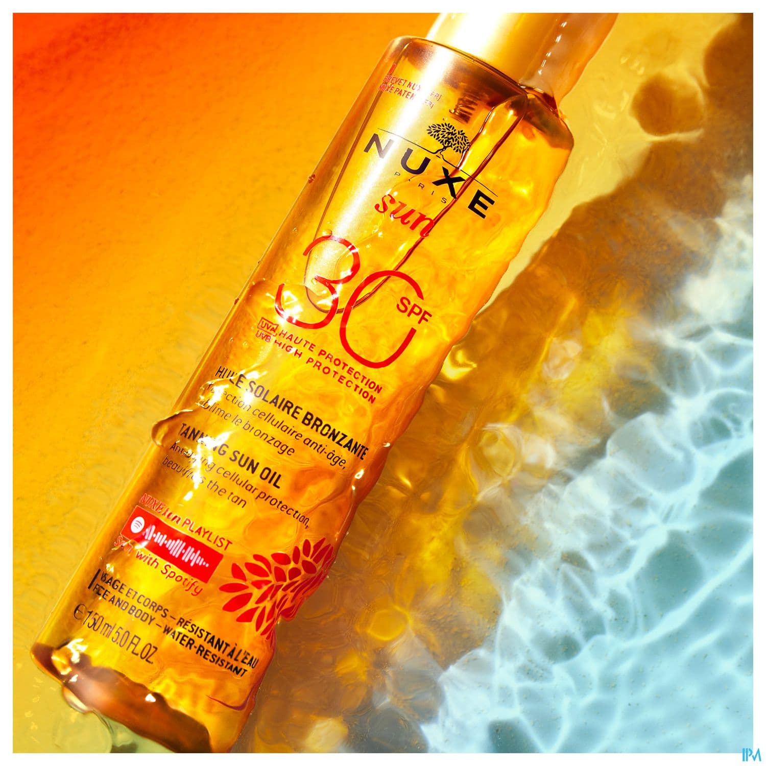 Nuxe Sun Huile Bronzante Visage Corps Ip30 150ml