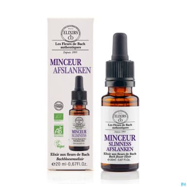 Elixirs Co Les Fleurs De Bach Minceur Bio Gouttes 20ml