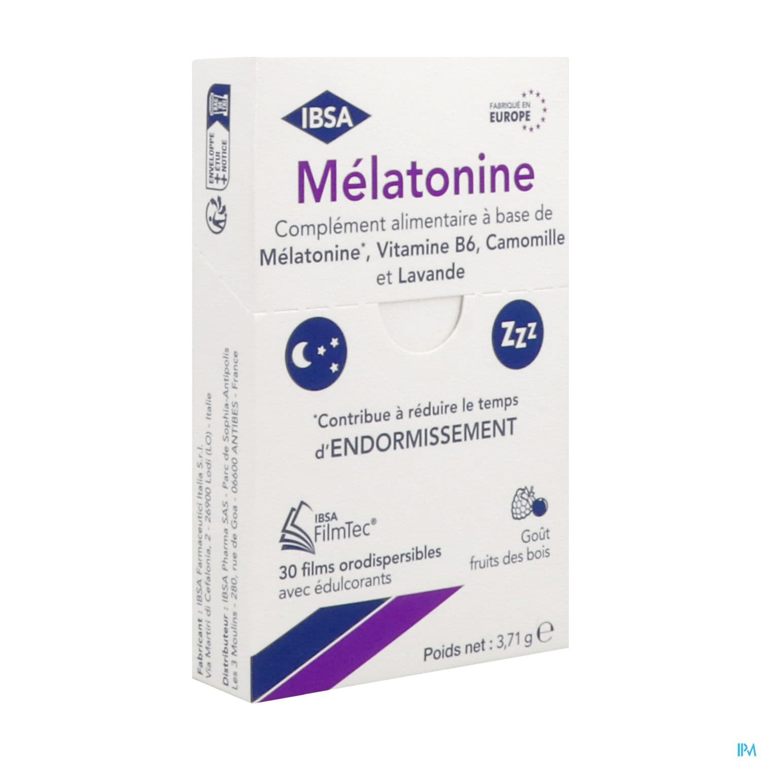 Ibsa Melatonine Filmtec Film Orodispersible 30