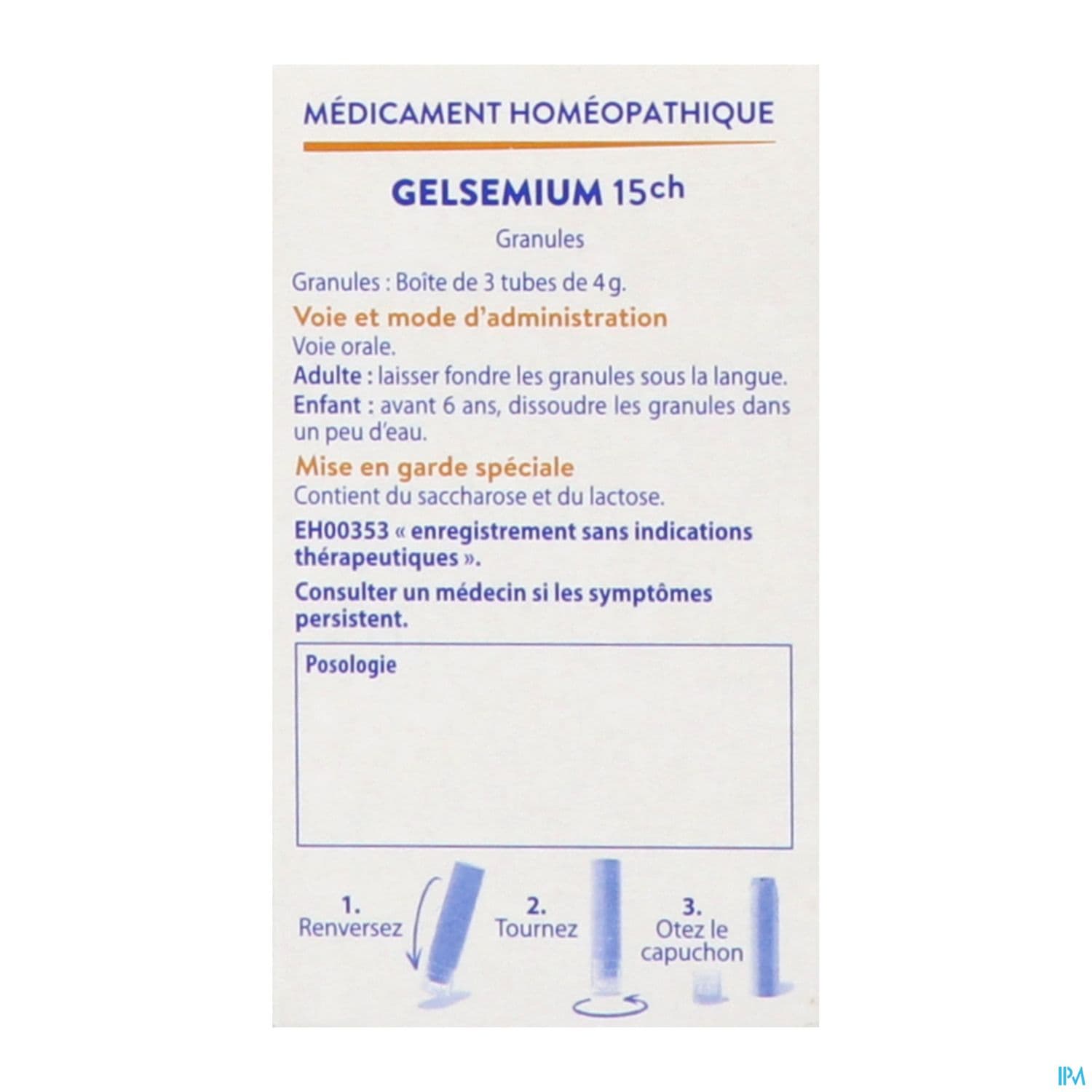 Boiron Gelsemium Semp. 15ch Granules 4g X3