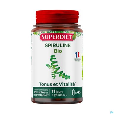Superdiet Spiruline Bio Gelule 45