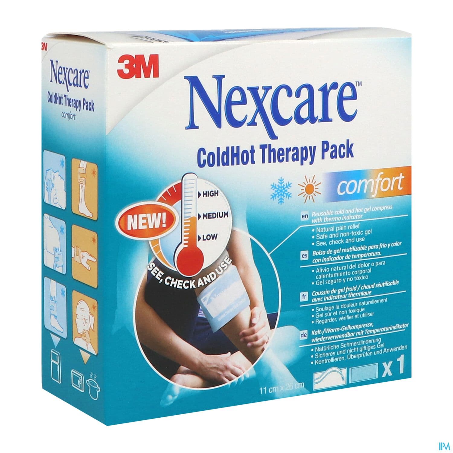 N1571ti-dab Nexcare Coldhot Therapy Pack Comfort Indicateur Zone Température, 260 Mm X 110 Mm