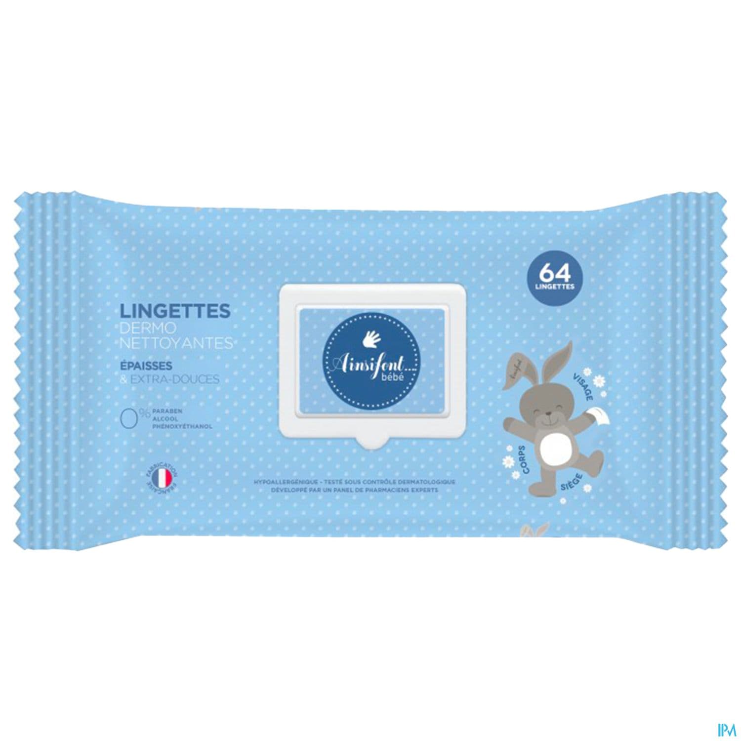 Ainsifont Lingette Bebe Extra Douce 64
