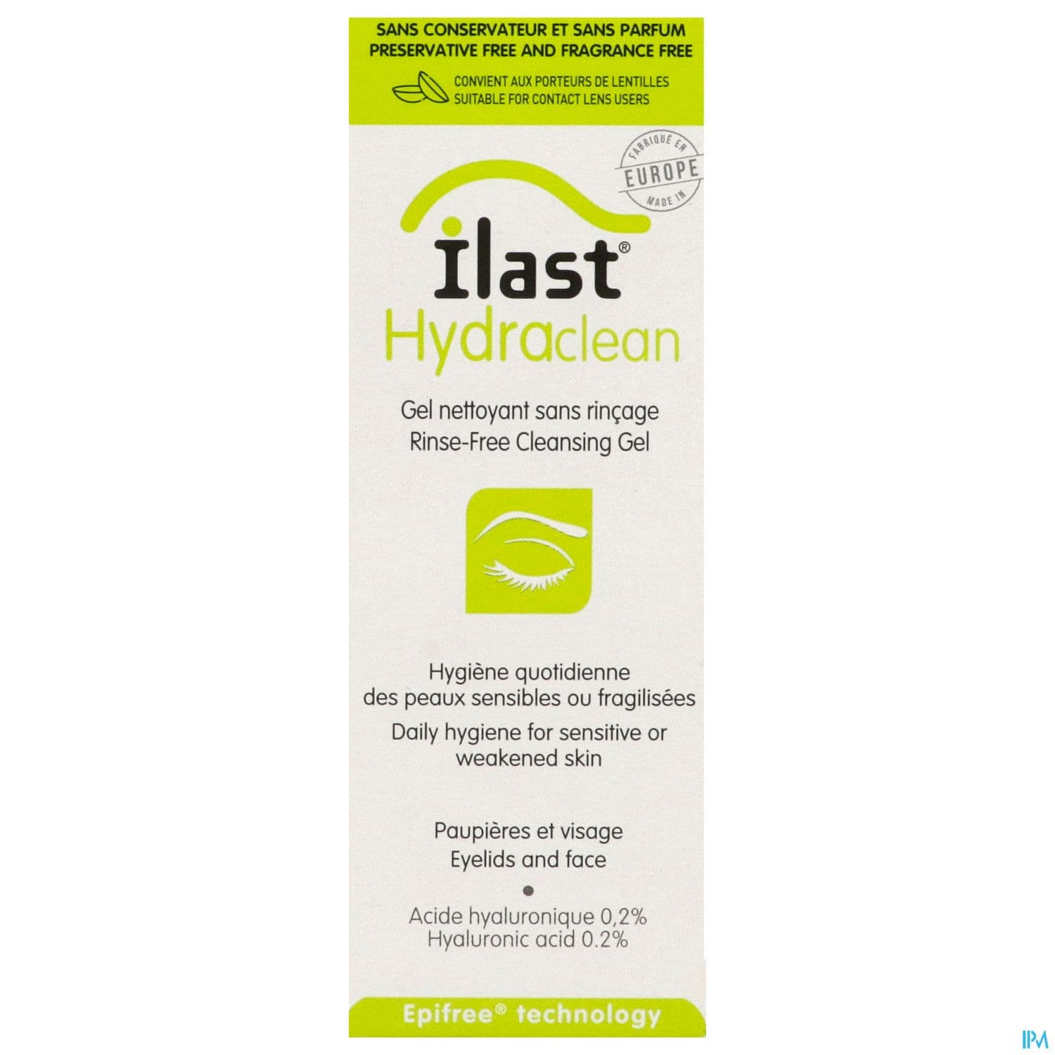 Ilast Hydra Gel Nettoyant Paupieres Cils 50ml