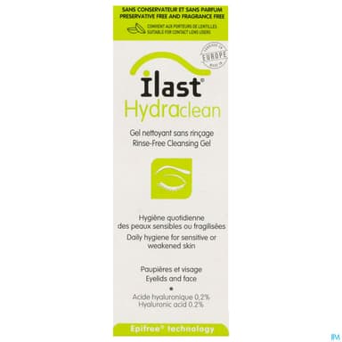Ilast Hydra Gel Nettoyant Paupieres Cils 50ml
